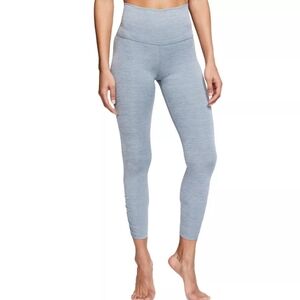 Nike Dri-Fit high waist 7/8 length, yoga Leggings, Heathered light blue